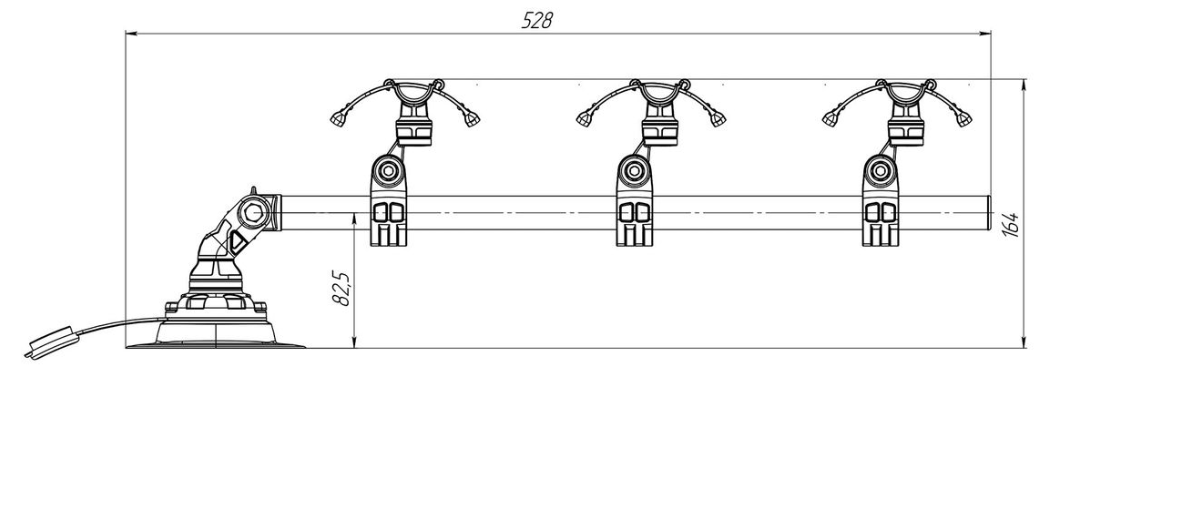 Gummiband zur Befestigung Dreifach-Fahrradständer - Cablematic